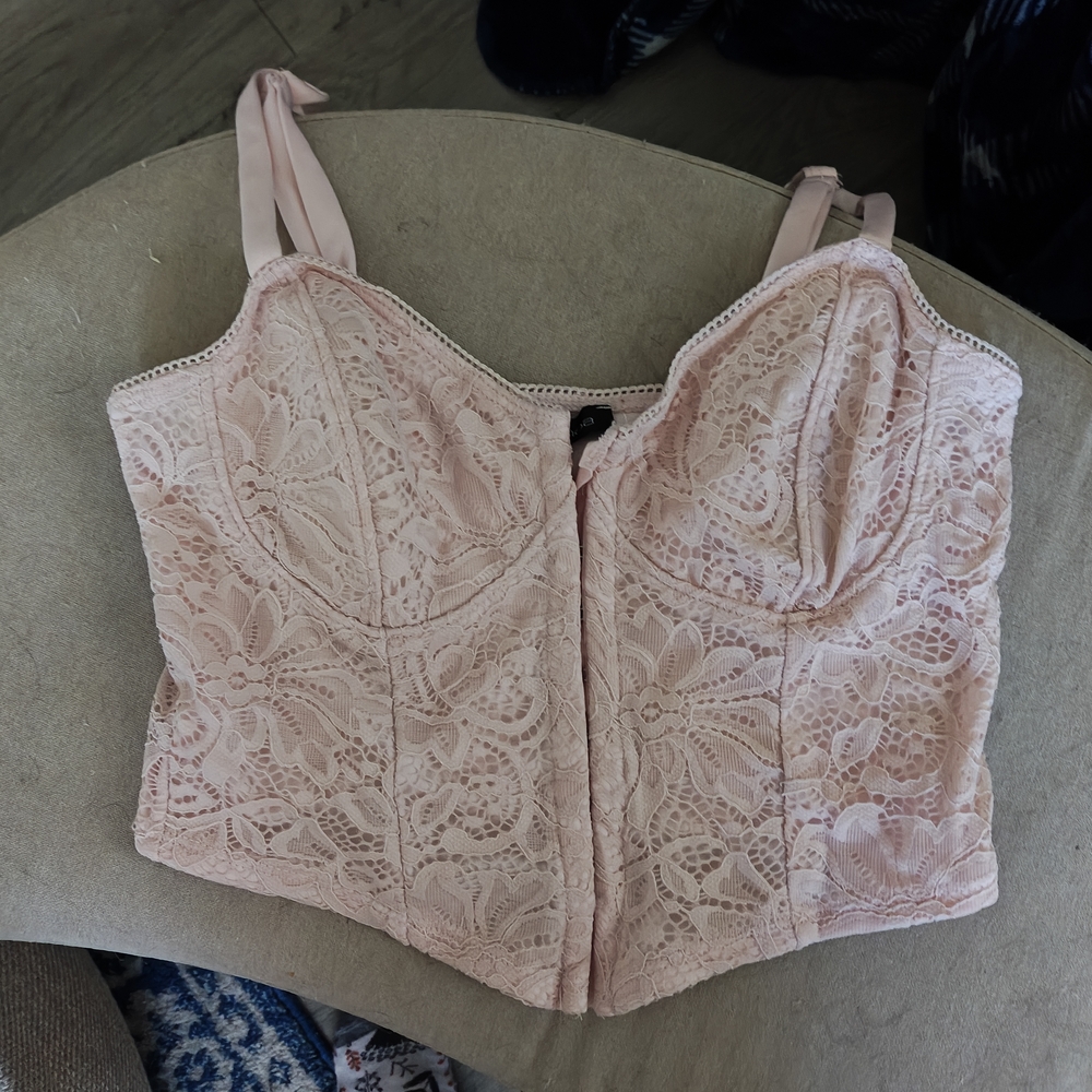 Moa Moa Blush Lace Bustier